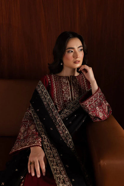 BATIK-3PC DHANAK EMBROIDERED