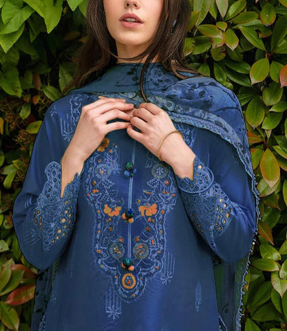 Grace S1204-Embroidered 3pc Dhanak