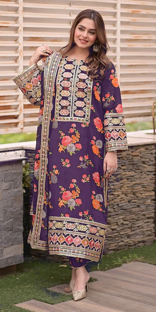 ANEELAS SILK PRINT