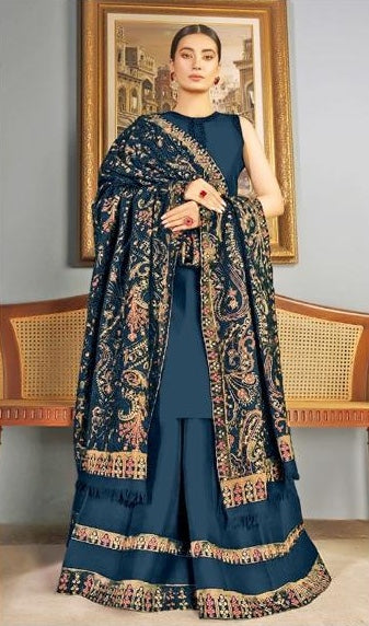 Bareeze Winter 2026 Unstitched Luxury Dhanak Heavy Embroidered 3PC