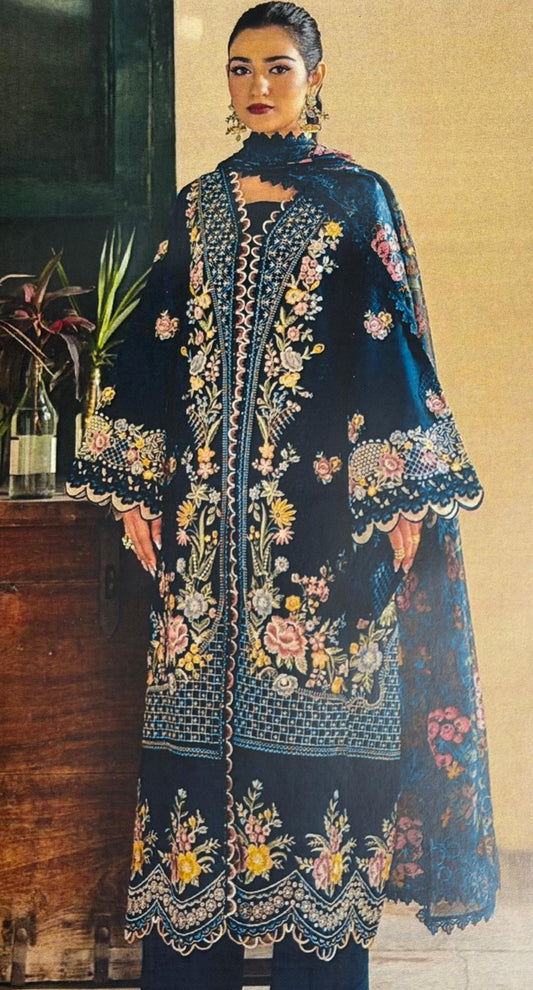 Koyal 101 3Pc Luxury Lawn Embroidered