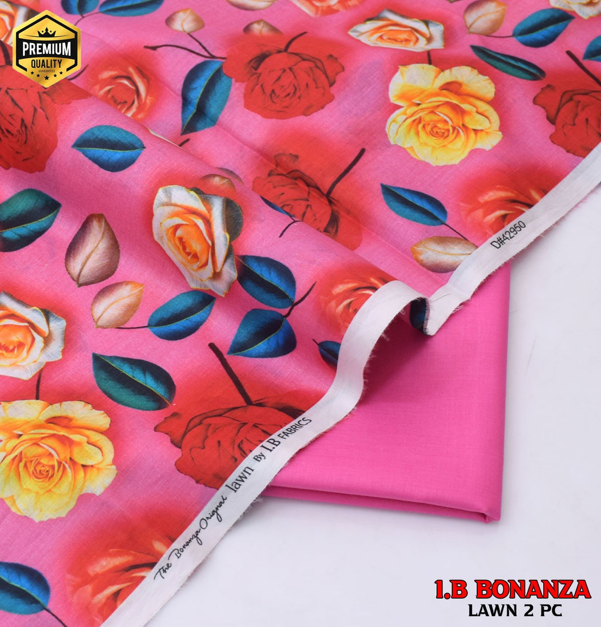 Digital Print Luxury Lawn | Essential 2-Piece Collection D-1001