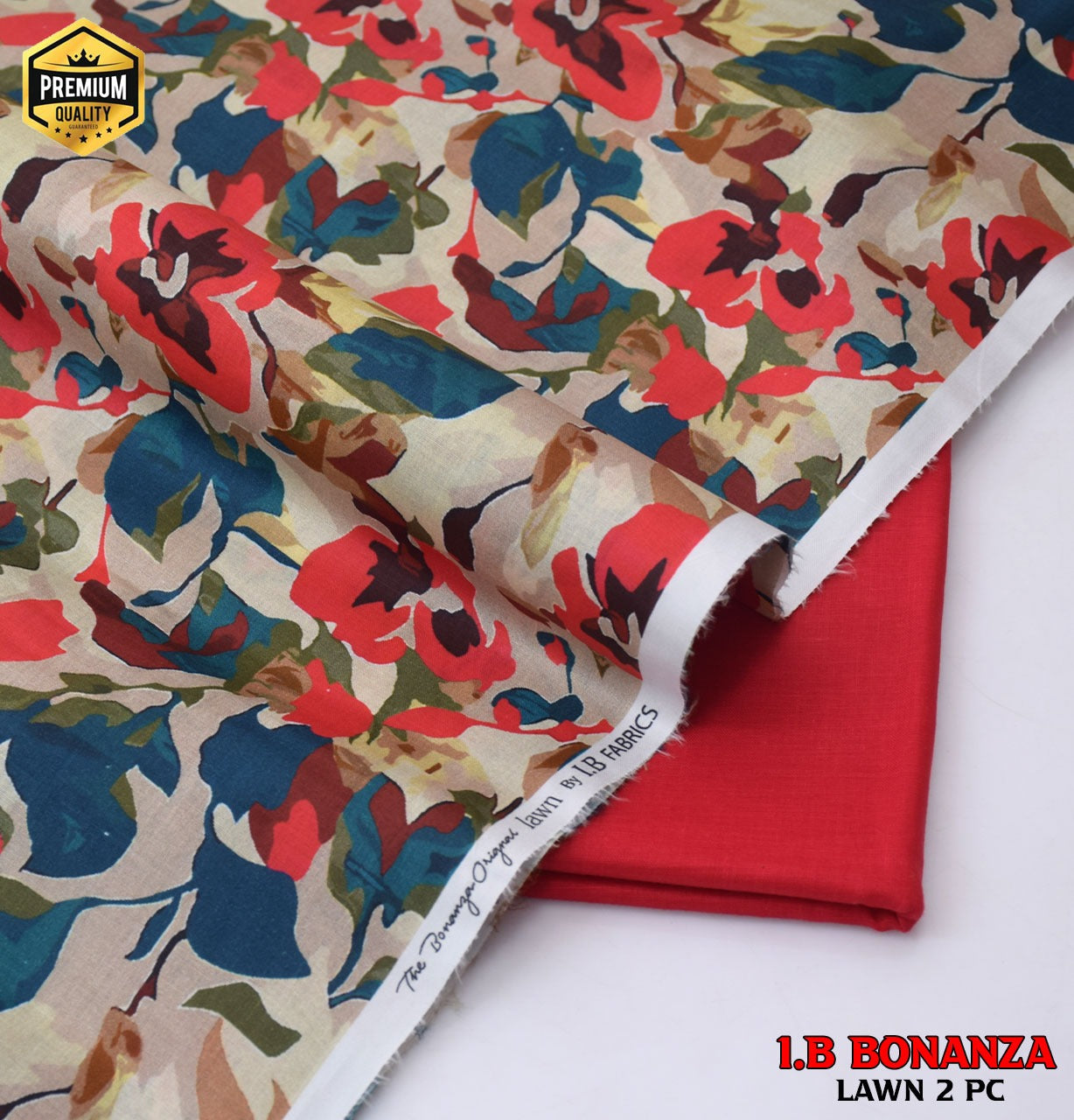 Digital Print Luxury Lawn | Essential 2-Piece Collection D-1007