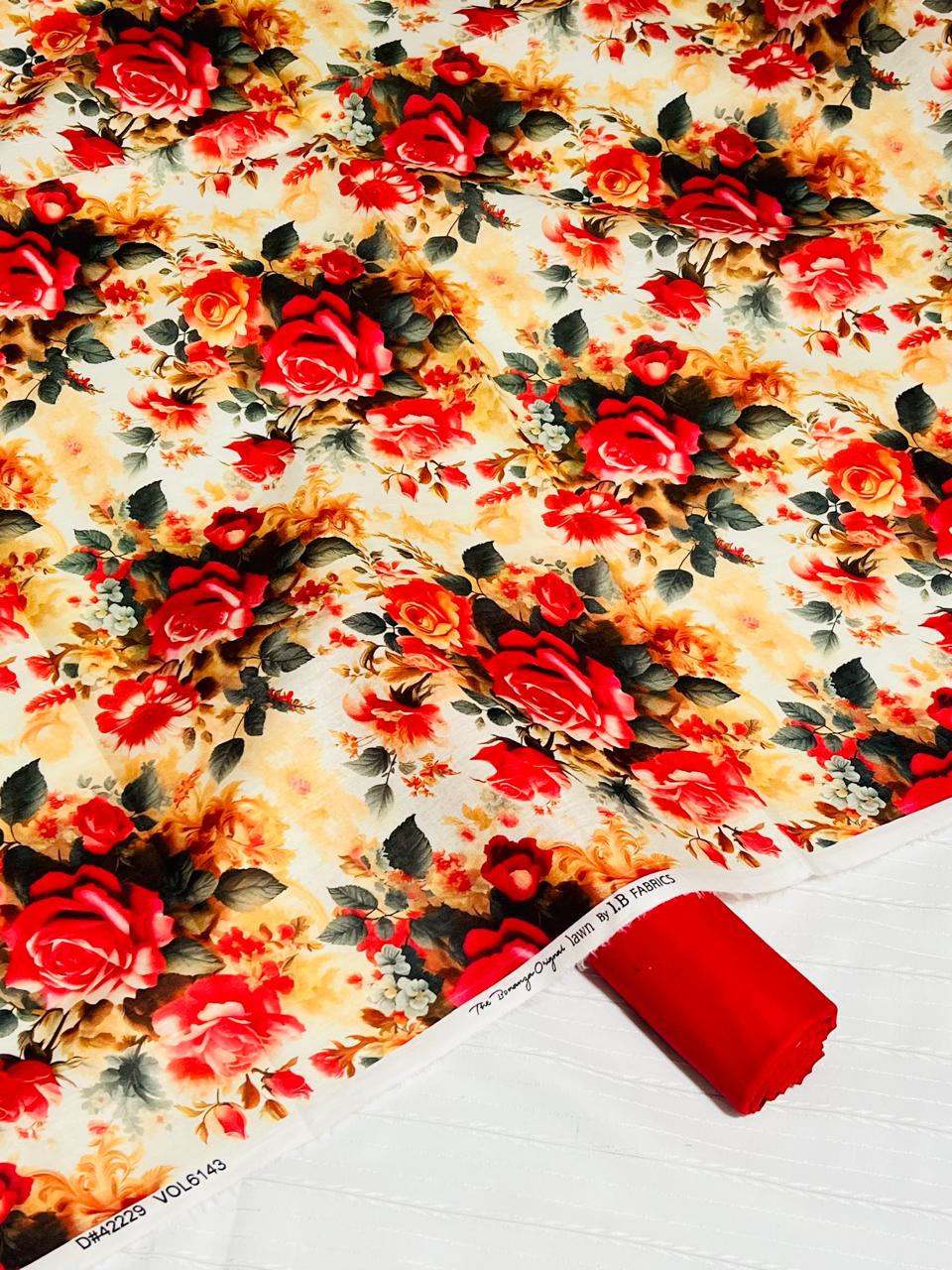 Digital Print Luxury Lawn | Essential 2-Piece Collection D-1009