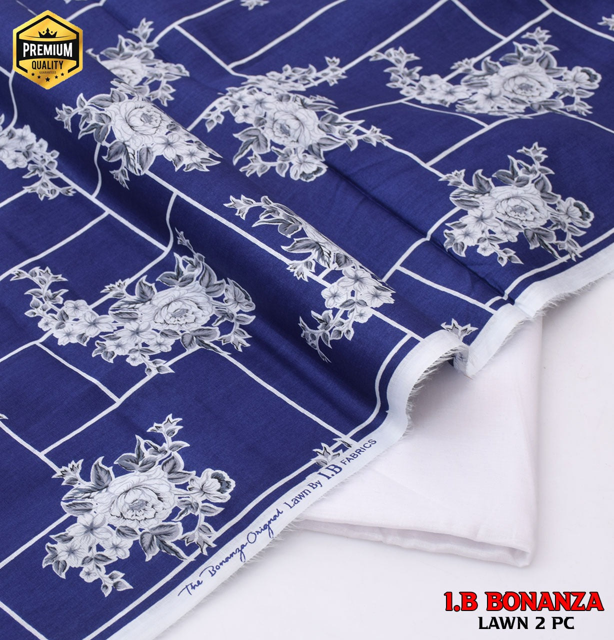 Digital Print Luxury Lawn | Essential 2-Piece Collection D-1010