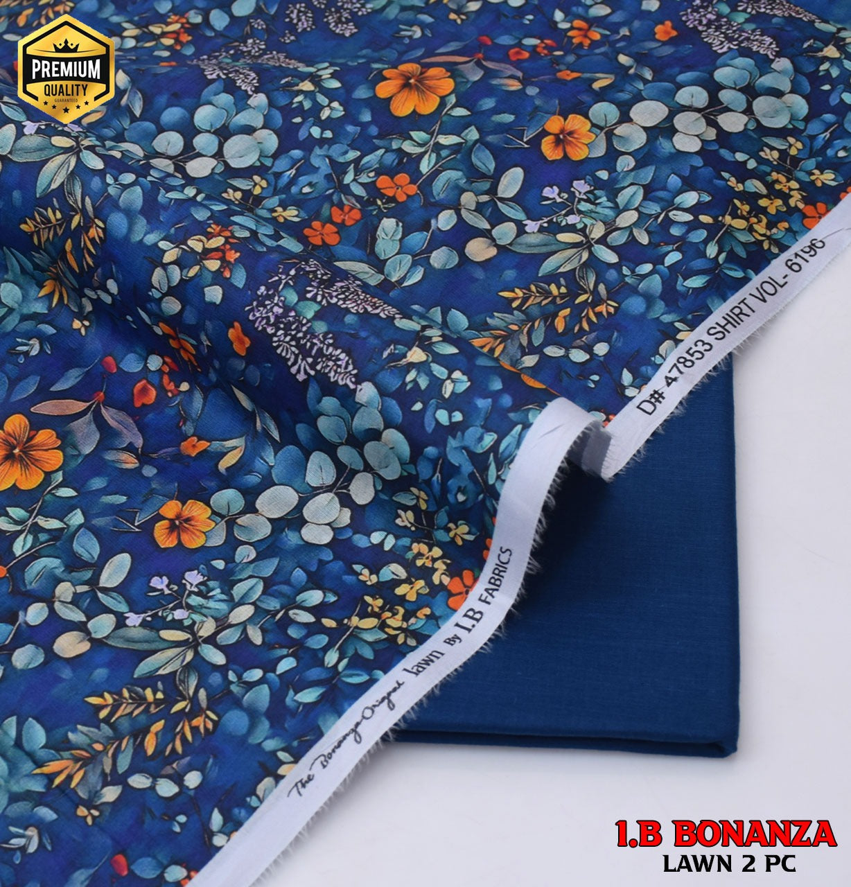 Digital Print Luxury Lawn | Essential 2-Piece Collection D-1015
