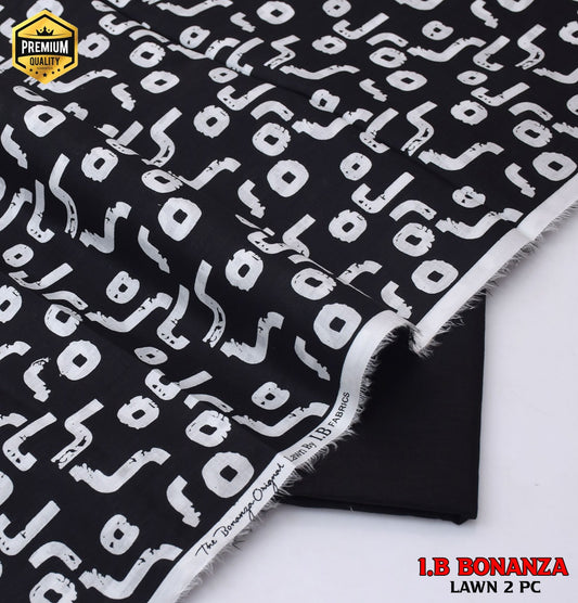 Digital Print Luxury Lawn | Essential 2-Piece Collection D-1020