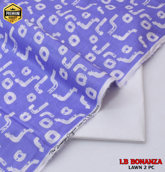 Digital Print Luxury Lawn | Essential 2-Piece Collection D-1023