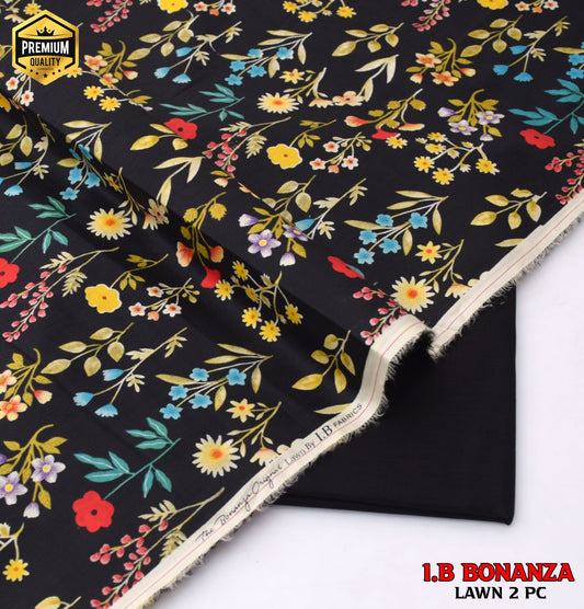 Digital Print Luxury Lawn | Essential 2-Piece Collection D-1030