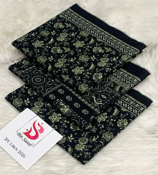BIN SAEED LAWN COLLECTION 2026 D-1019