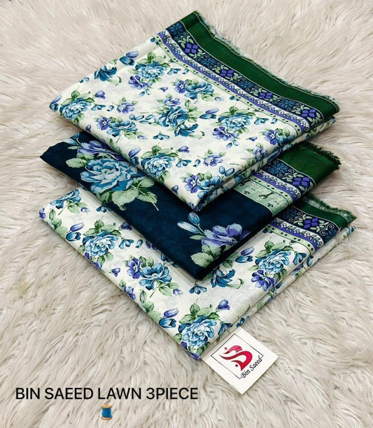 BIN SAEED LAWN COLLECTION 2026 D-1022