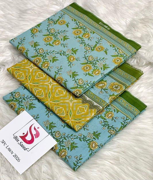 BIN SAEED LAWN COLLECTION 2026 D-1026