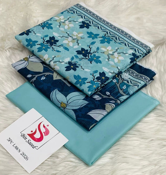 BIN SAEED LAWN COLLECTION 2026 D-1028