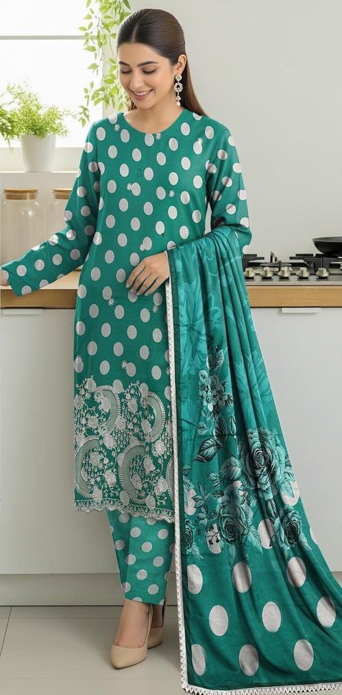 Alkaram Luxury Lawn Collection Embroidered Printed Lawn 3Pc Unstitched D#03