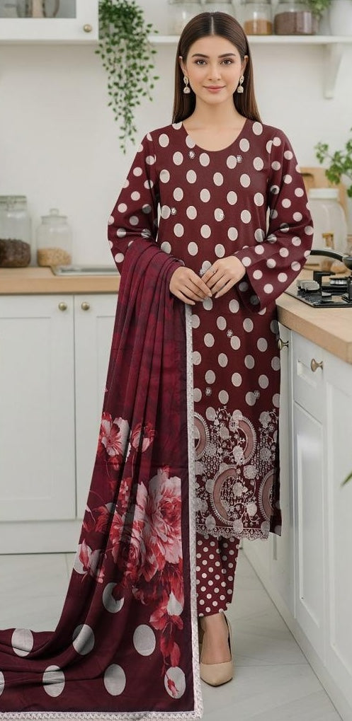 Alkaram Luxury Lawn Collection Embroidered Printed Lawn 3Pc Unstitched D#08