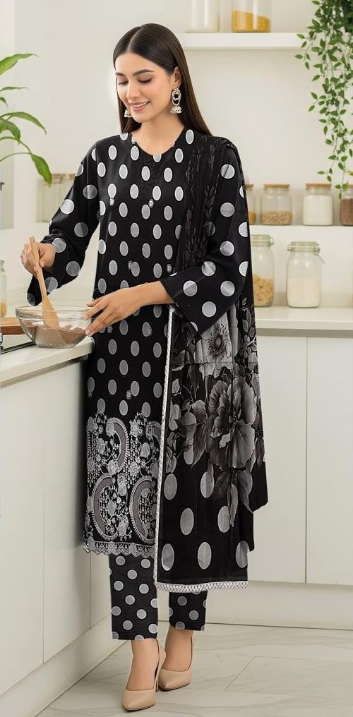 Alkaram Luxury Lawn Collection Embroidered Printed Lawn 3Pc Unstitched D#07