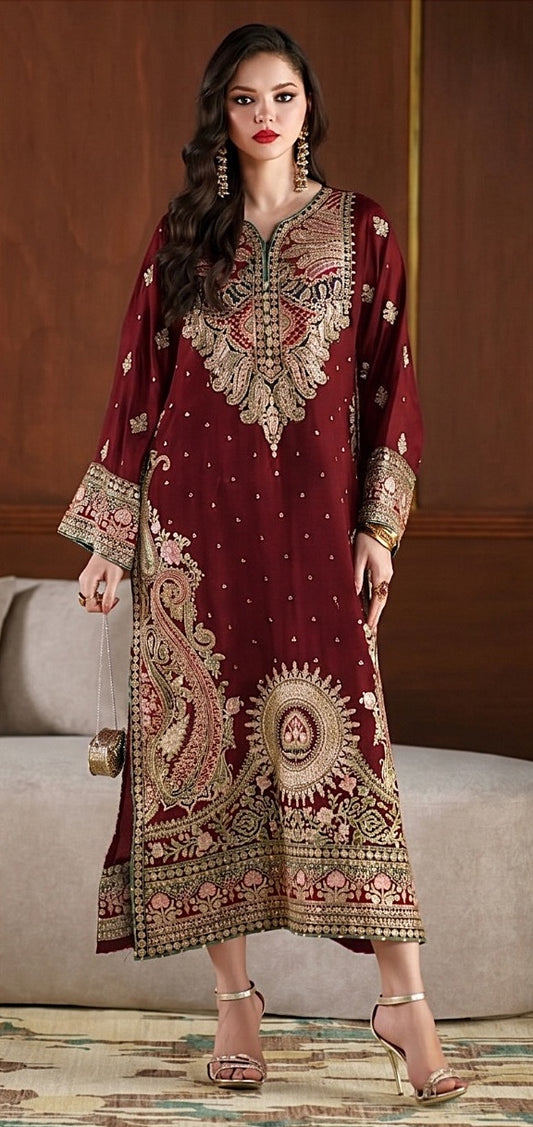 Ethnic 2pc Silk Unstitched