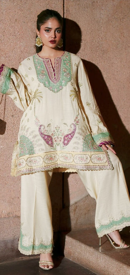 Ethnic 2pc Silk Unstitched