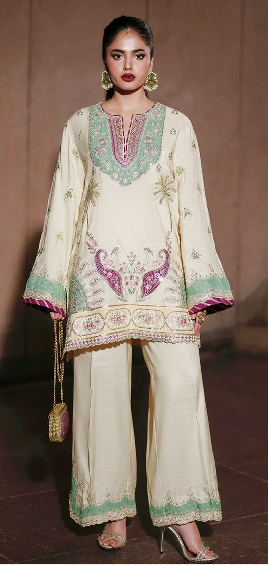 Ethnic 2pc Silk Unstitched