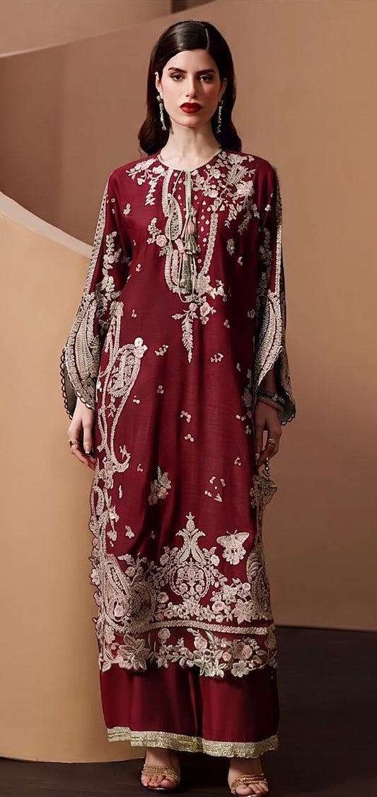 Ethnic 2pc Silk Unstitched
