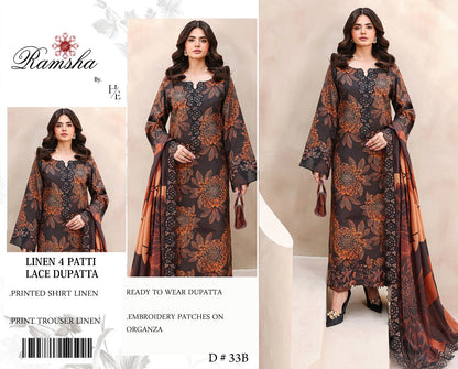 Ramsha Linen 3 piece