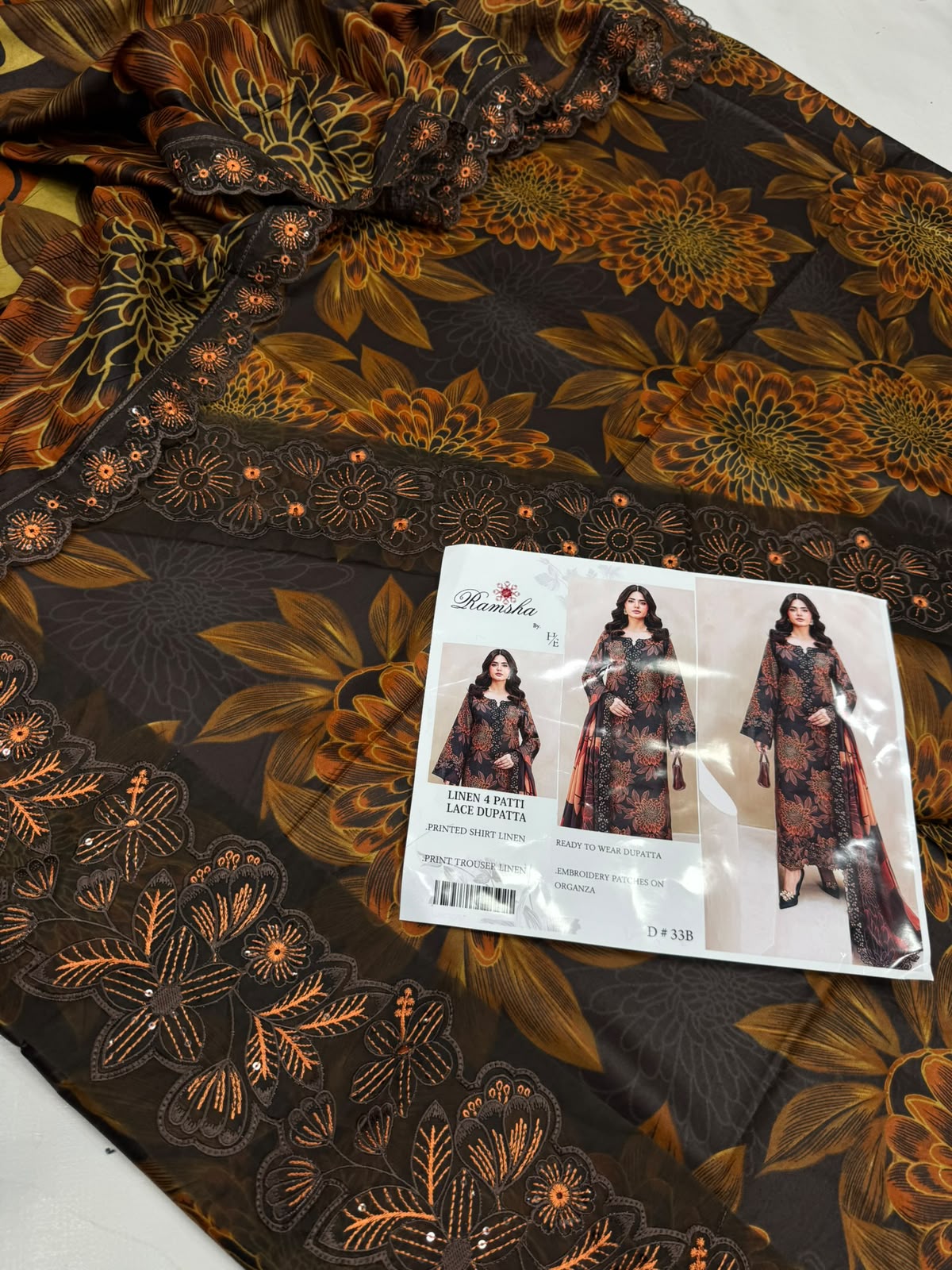 Ramsha Linen 3 piece