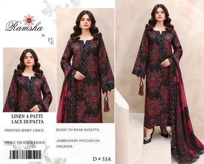 Ramsha Linen 3 piece