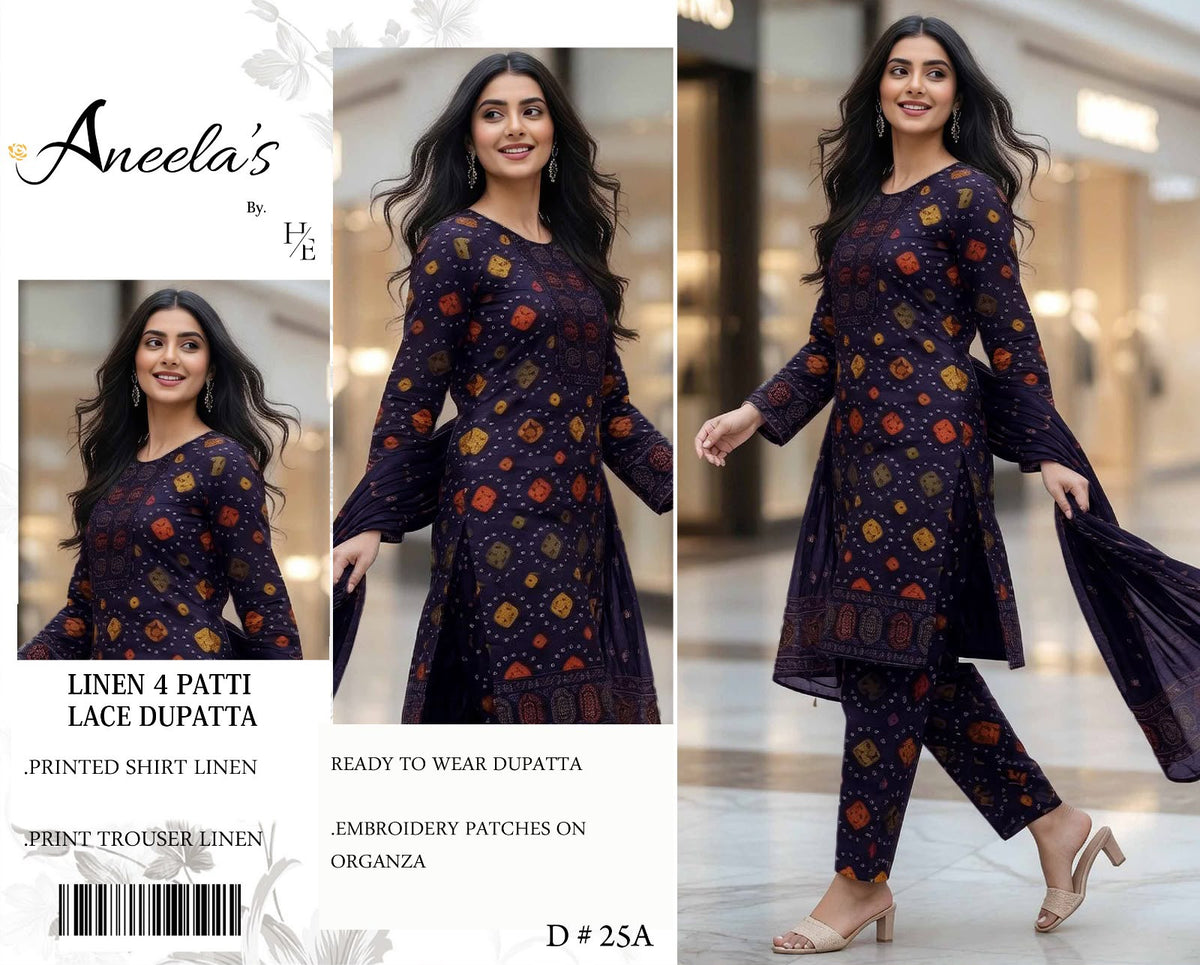 Aneelas Linen 3 piece
