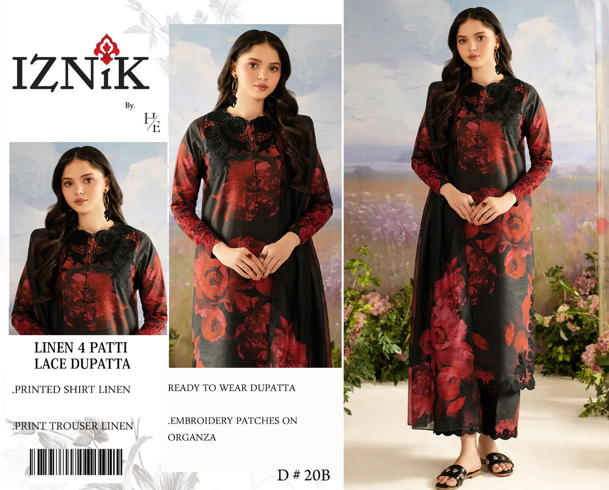 Iznik Linen 3 piece