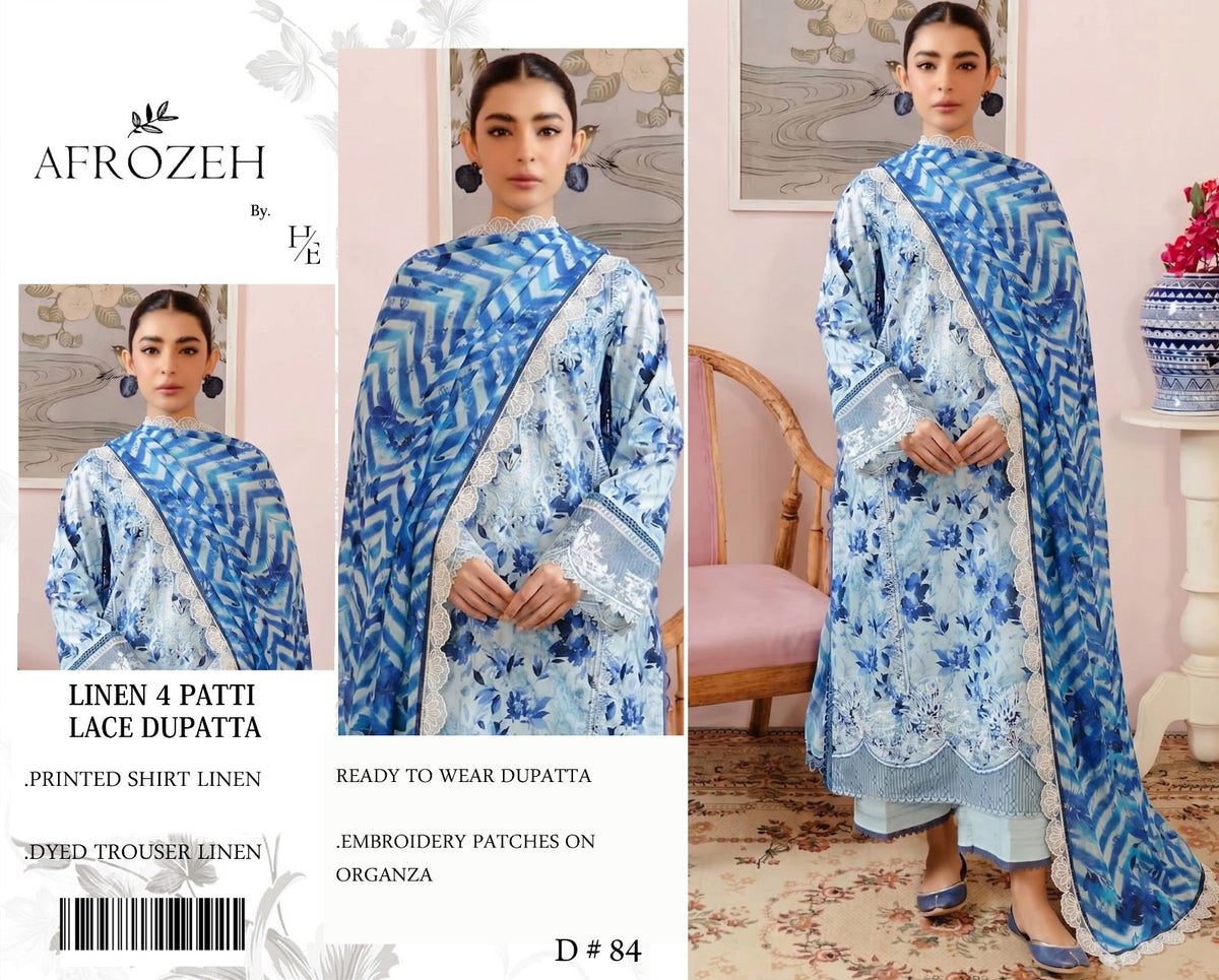 Afrozeh Linen 3 piece