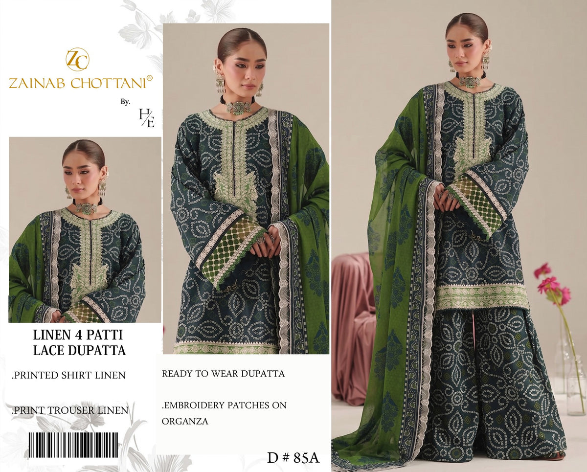 Zainab Chottani Linen 3 piece