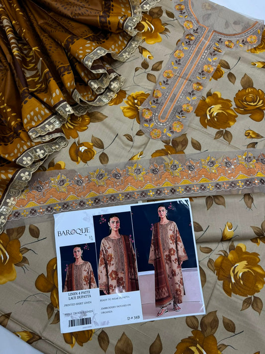Baroque Linen 3 piece