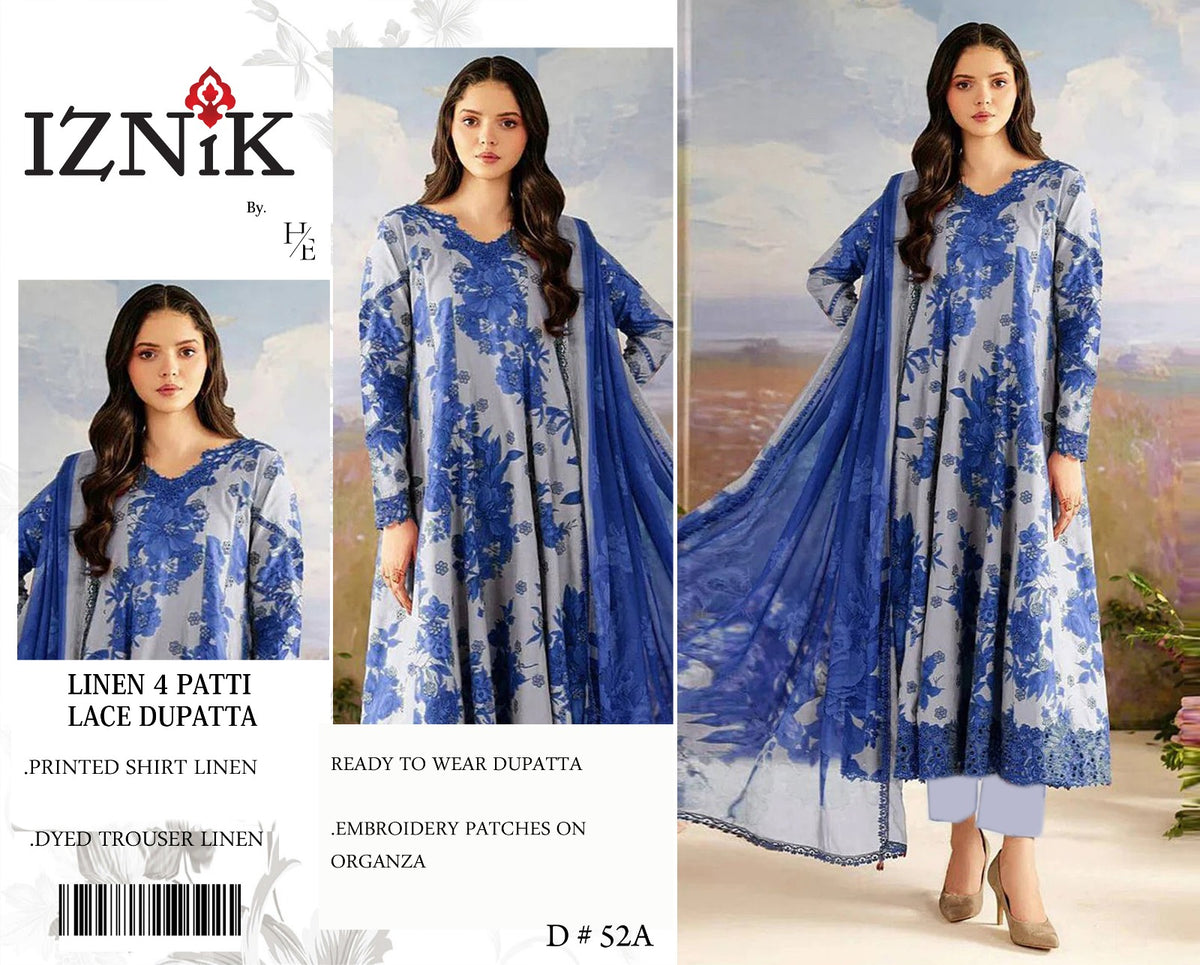 Iznik Linen 3 piece