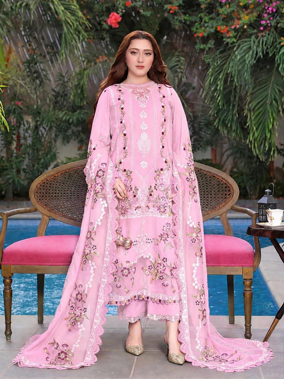 Luxury Dhanak 3 Piece Unstitched