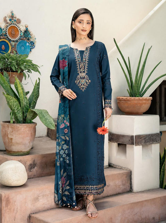 Luxury Dhanak 3 Piece Unstitched