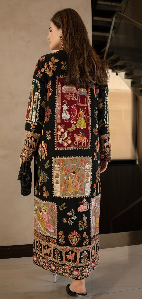 2pcs Silk Mughlia Inspired Kaftan