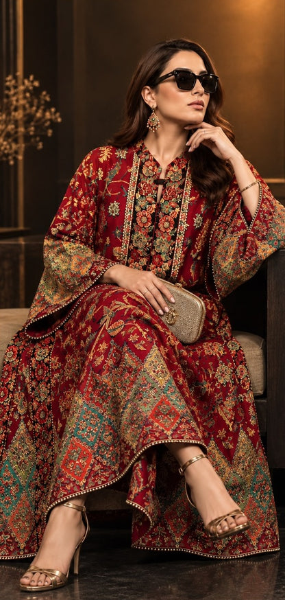 Ethnic Silk 2 Piece Unstitched
