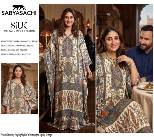 Sabyasachi Silk 2 Piece Unstitched