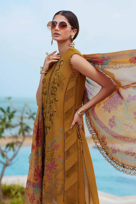 Unstitched Eid Lawn Suit – 3 Piece | EID LAWN-25-06