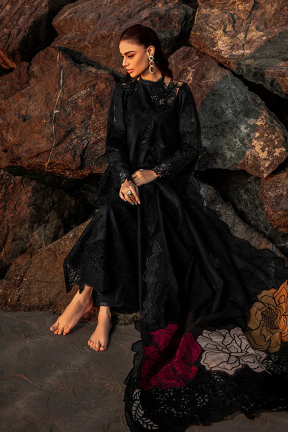 RANG RASIYA-3PC LAWN EMBROIDERED SHIRT WITH ORGANZA EMBROIDERED DUAPATTA AND TROUSER-ADR-3718