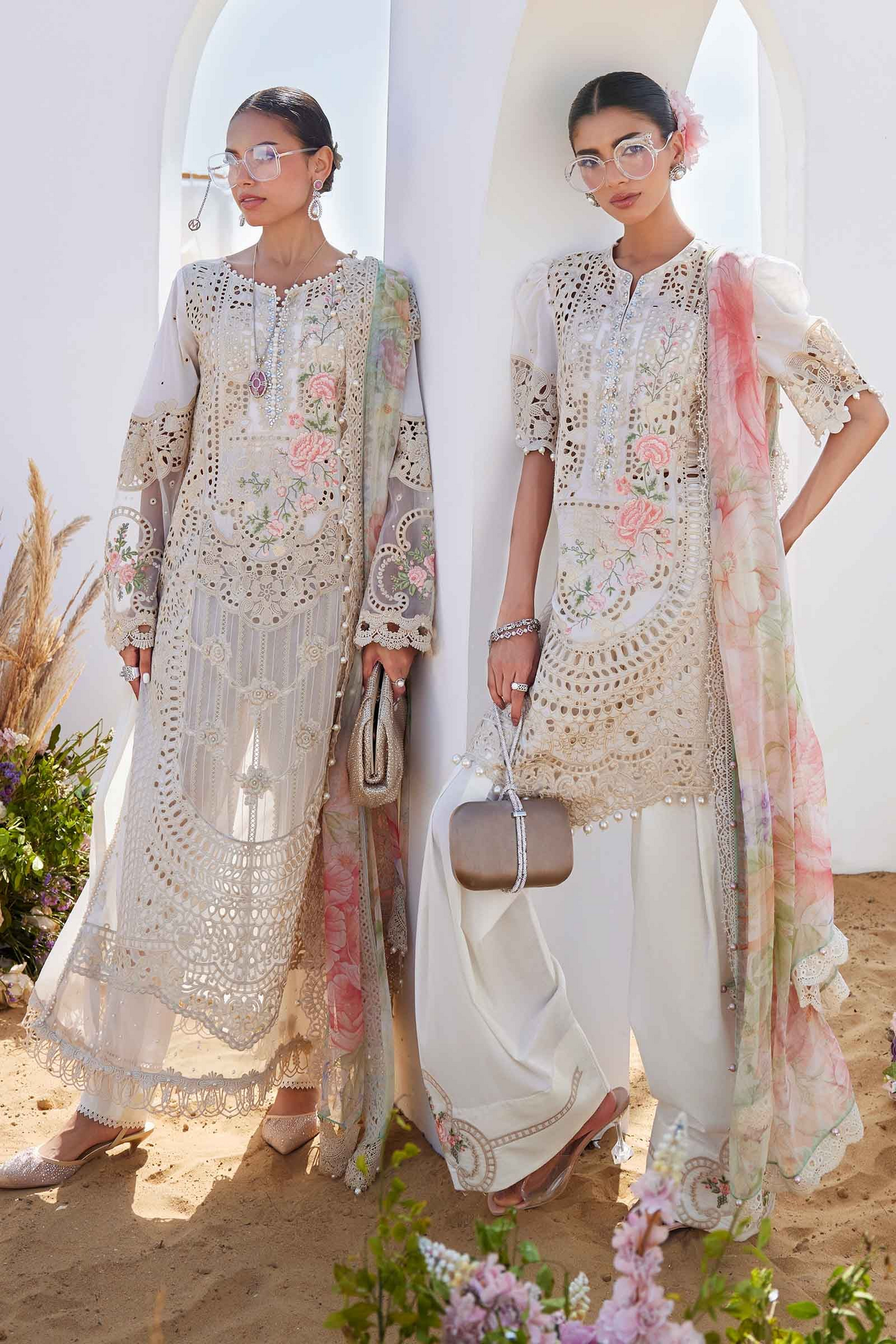 Maria.B Embroidered Lawn Unstitched 3Pc Suit EL-25-07