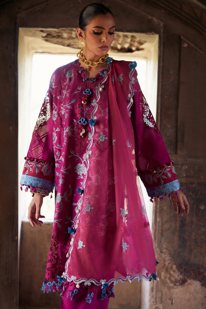 ELAN Embroidered Luxury Lawn Unstitched 3Pc Suit EL25-10B OPHELIA