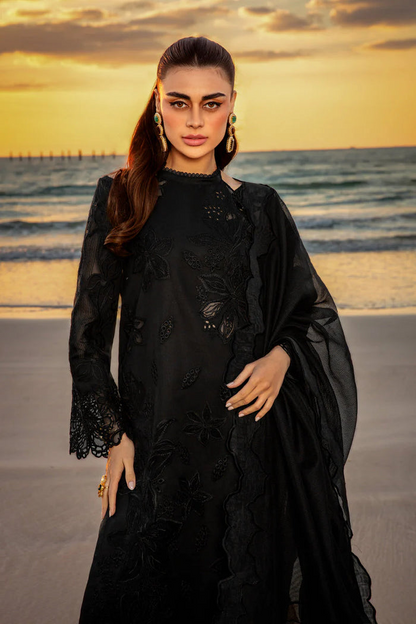 RANG RASIYA-3PC LAWN EMBROIDERED SHIRT WITH ORGANZA EMBROIDERED DUAPATTA AND TROUSER-ADR-3718