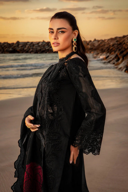 RANG RASIYA-3PC LAWN EMBROIDERED SHIRT WITH ORGANZA EMBROIDERED DUAPATTA AND TROUSER-ADR-3718