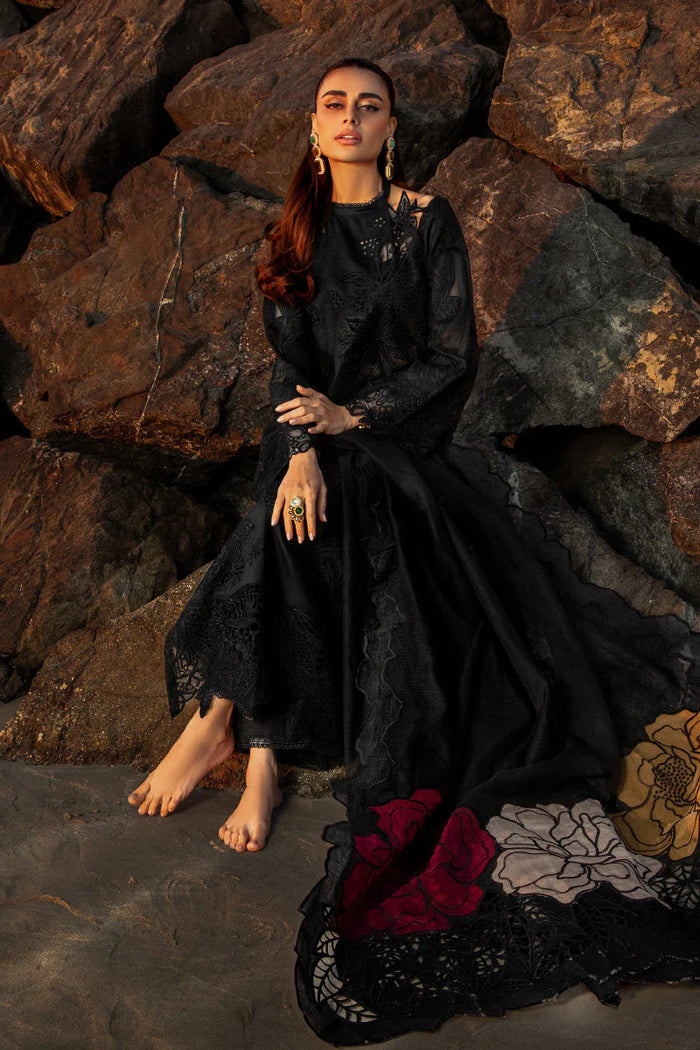 RANG RASIYA-3PC LAWN EMBROIDERED SHIRT WITH ORGANZA EMBROIDERED DUAPATTA AND TROUSER-ADR-3718