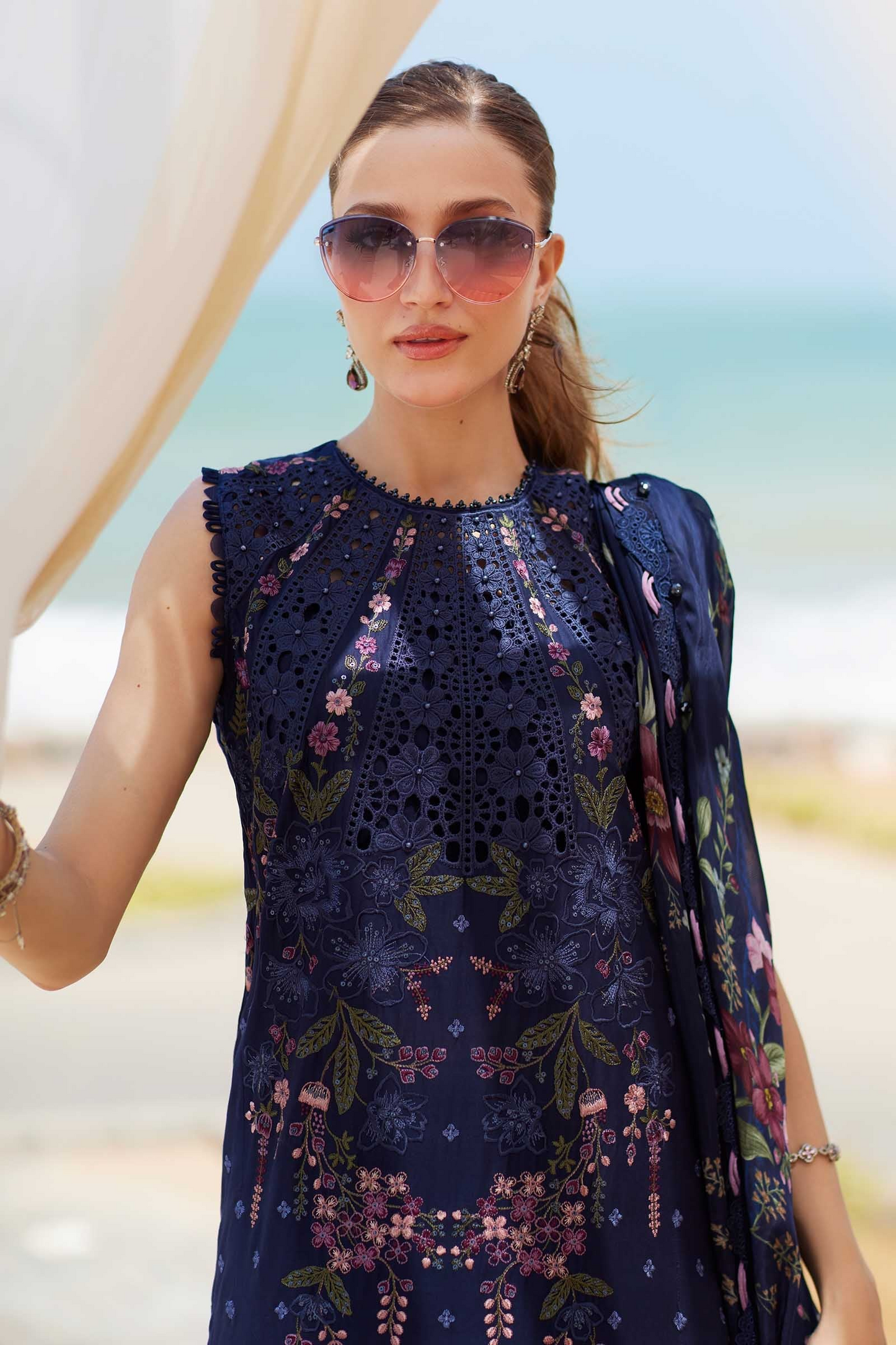 Maria.B Embroidered Lawn Unstitched 3Pc Suit EL-25-10