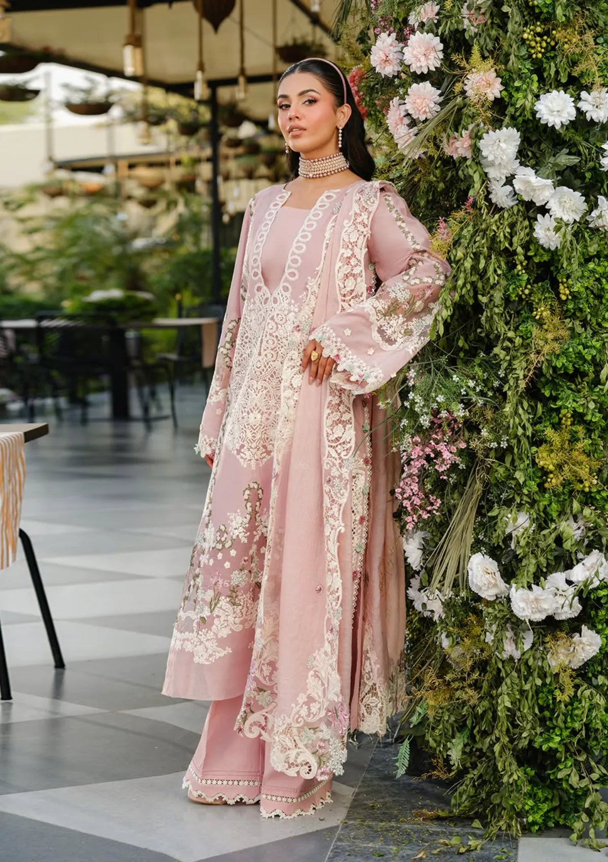 Elaf Luxury Lawn'25 Vol-2 ELH-3B OH MY ROSE
