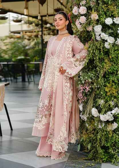 Elaf Luxury Lawn'25 Vol-2 ELH-3B OH MY ROSE