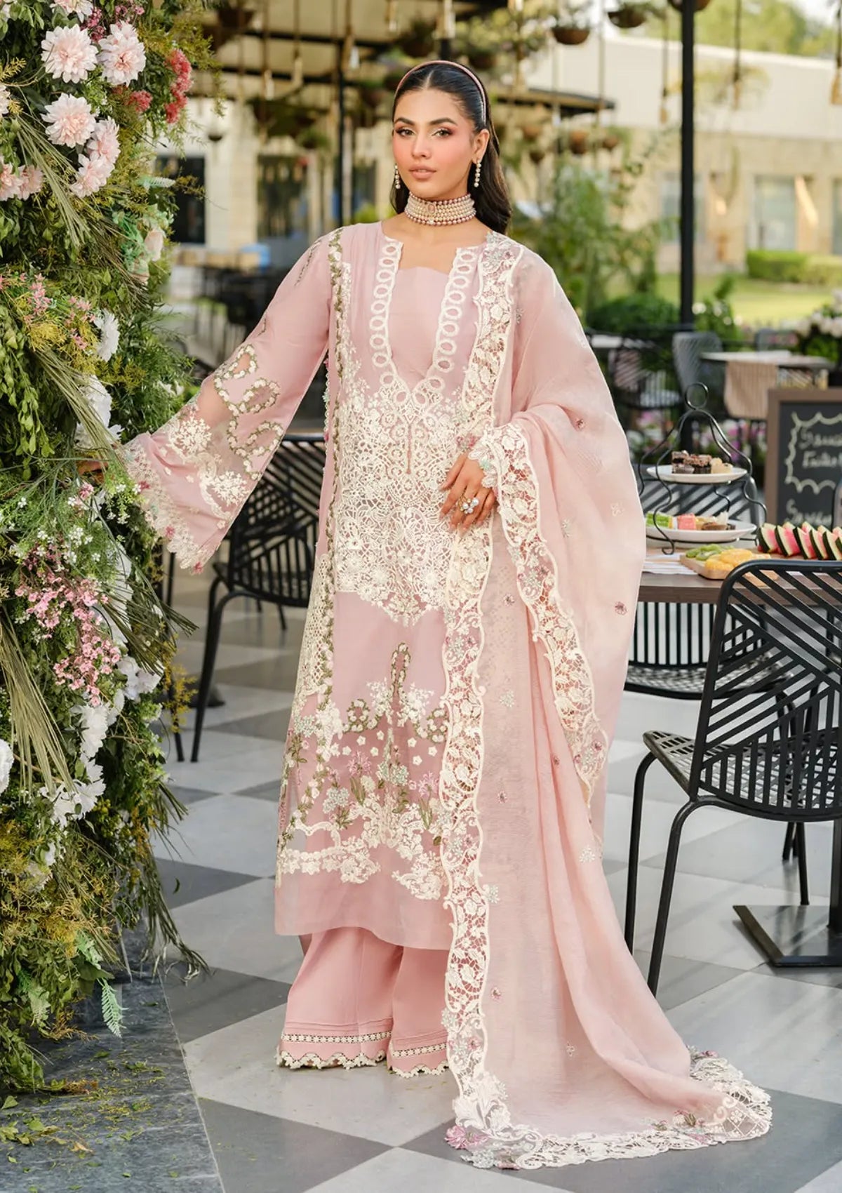 Elaf Luxury Lawn'25 Vol-2 ELH-3B OH MY ROSE