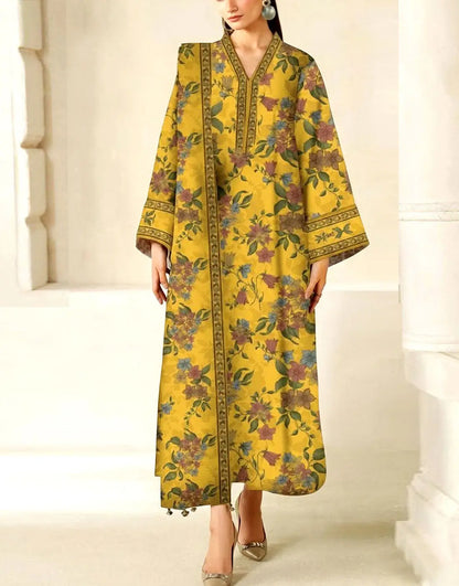 Baroque Lawn Embroidered & Printed 3 Piece Dress - J2128